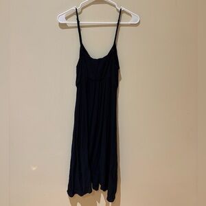 MELLODAY Black Button-Front Dress